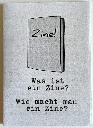 Cover eines Zines über Zines